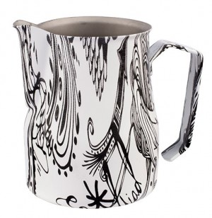 Motta Skumkanna svart/vit 50 cl