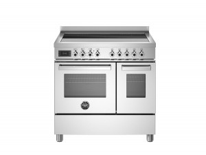 Bertazzoni Professional-serien. 90 cm spis, 5 zon induktionshäll med flexizone, dubbelugn med varmluft + grill*. Rostfri. (PRO95I2EXT) - 5 års garanti