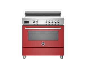 Bertazzoni Professional-serien. 90 cm spis, 5 zon induktionshäll med flexizone, singelugn med varmluft + grill*. Orange. (PRO95I1EROT) - 5 års garanti