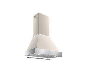 Bertazzoni Heritage-serien. 90 cm, väggmonterad fläkt, elfenbensvit, 1 motor, Effekt 752 m3/h. (K90HERTX+KC36HERTAV) (kåpa + motor) - 5 års garanti