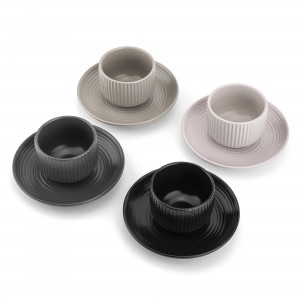 Vargen & Thor Duga Espresso - set med 4 muggar ( + 4 fat )