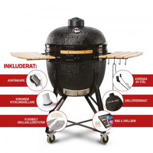 Kamado Bono kolgrill. (Limited) Svart. 25