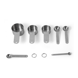 Vargen & Thor FROST Måttsats, 7 delar + 2 ringar – Silver - 2 års garanti