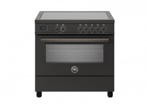 Bertazzoni Professional-serien. 90 cm spis, 5 zon induktionshäll med flexizone, singelugn med varmluft + grill*. Carbonio. (PRO95I1ECAT) - 5 års garanti