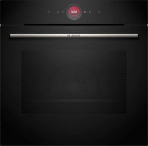 Bosch Serie 8, Inbyggnadsugn, 60 x 60 cm, Svart (HBG7221B1) - 2 års garanti