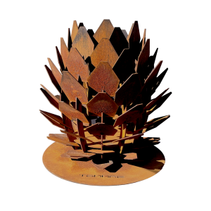 TOMMRE KOTTE eldkorg corten 72cm - ved/lampa/spotbelysning