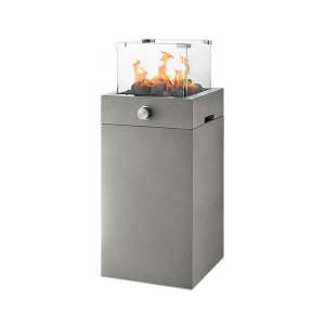 TOMMRE ELD - Gasolvärmare Kvadratisk Golvstående Gasol 7kW (Grå 610071)