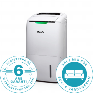 Woods hybrid vvfuktare / luftrenare. Max 120m2. Rek 2-80m2. Tankvolym 4L. ION HEPA-filter. Vit. (AD30G) - 2 års garanti (6 år vid registrering & årlig filterbyte) Fri frakt, omgående leverans