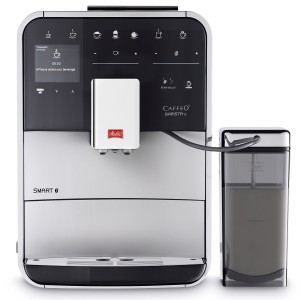 Melitta Helautomatisk espressomaskin. Barista TS Smart Silver. Smartphone-styrning. 21 recept. Bean to Cup. IntenseAroma-funktion. Energisparläge. (21784) - Fri frakt