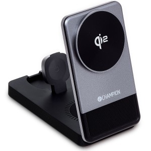 Champion 3-in-1 Laddställ QI2 15W (CHQI202)