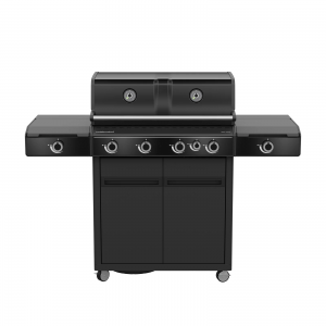 Outdoor Chef gasolgrill. 4 brännare. Svart. BBQ-station Heat X-445 30mbar. (100001546) - Fri hemleverans